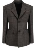 Balenciaga plaid blazer - Neutrals