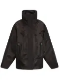 Prada patterned-jacquard padded jacket - Brown
