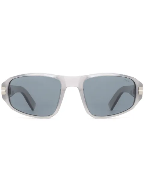Zegna lentes de sol con armazón ovalada