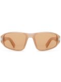 Zegna oval-frame sunglasses - Brown