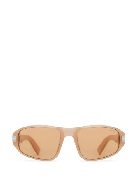 Zegna lunettes de soleil à monture ovale