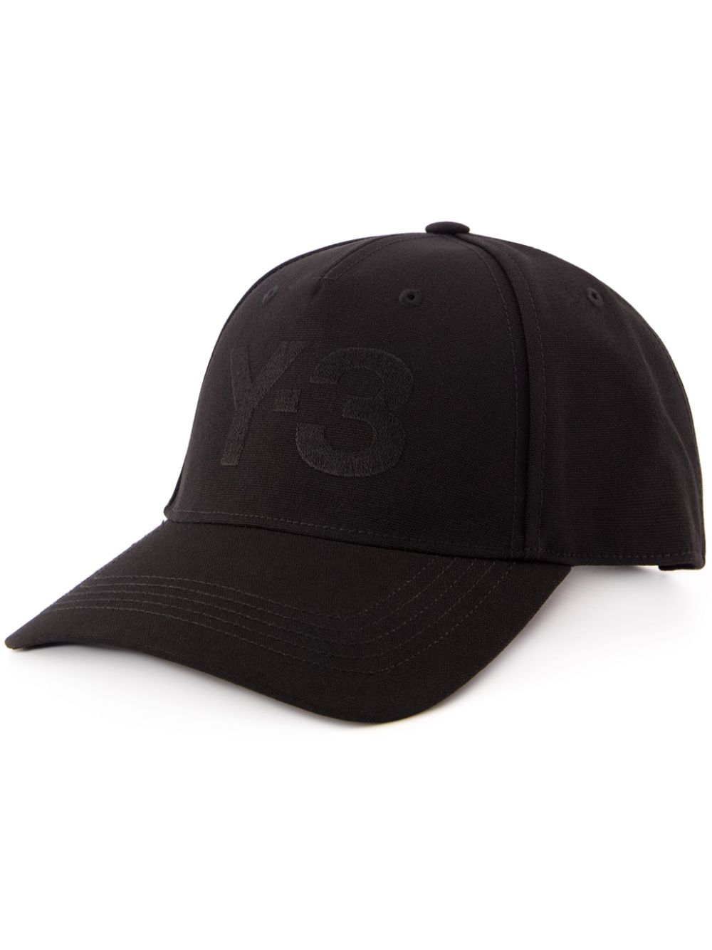 Y-3 logo baseball cap - Black