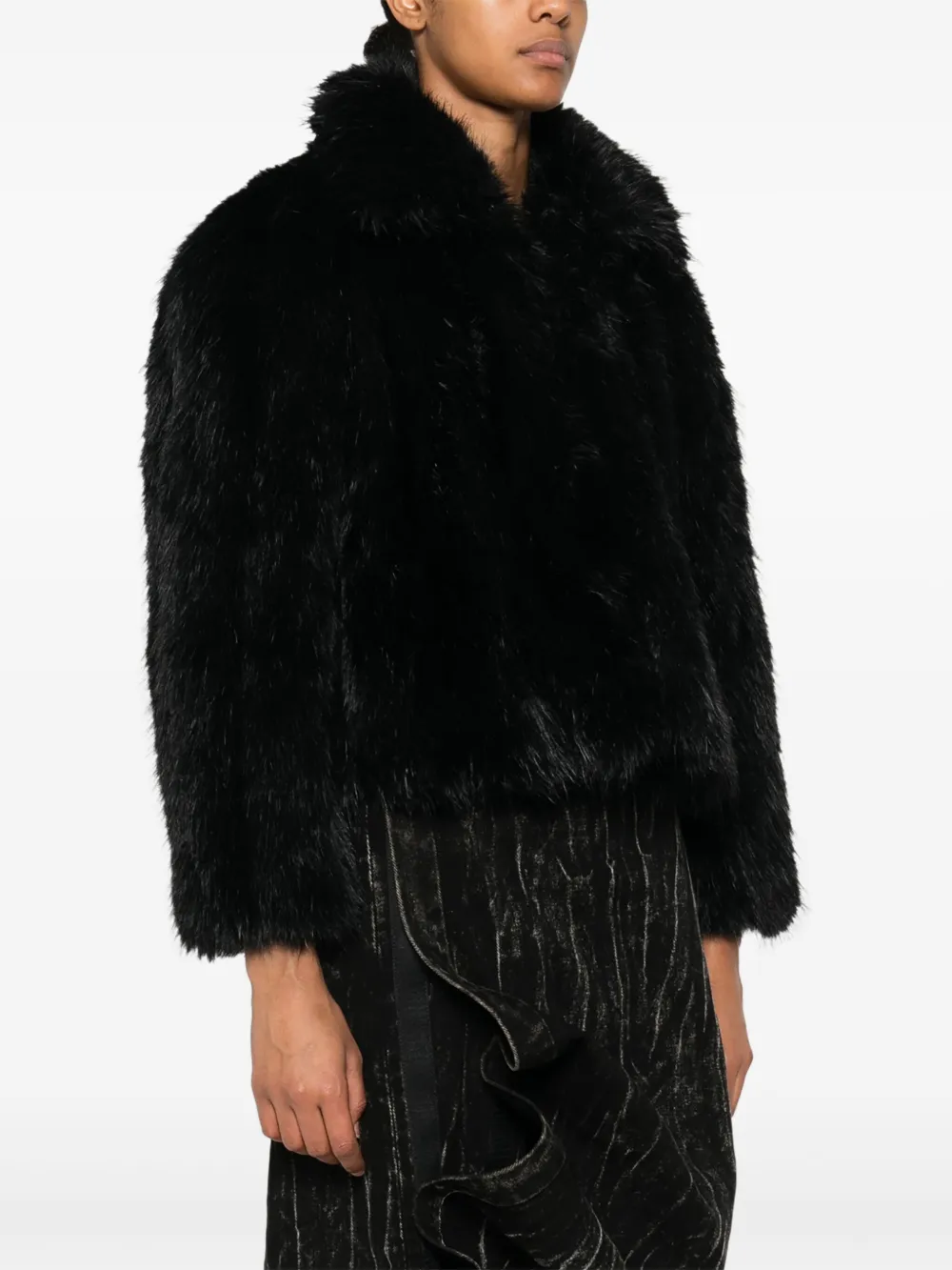 Balenciaga Jack van imitatiebont Zwart