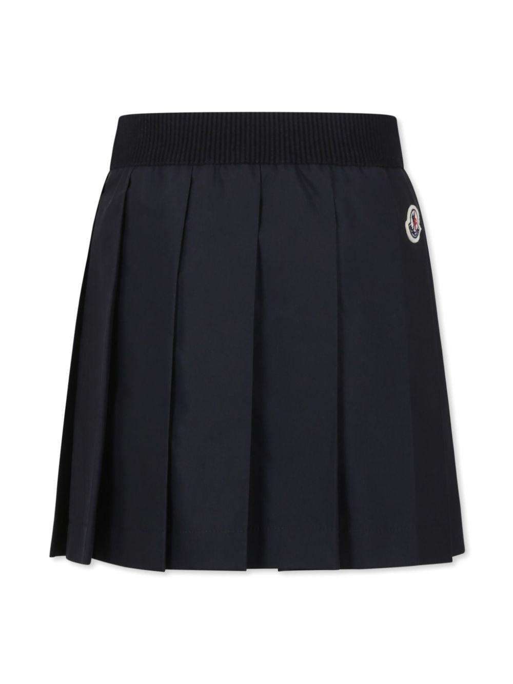 Moncler Enfant logo-patch skirt - Zwart