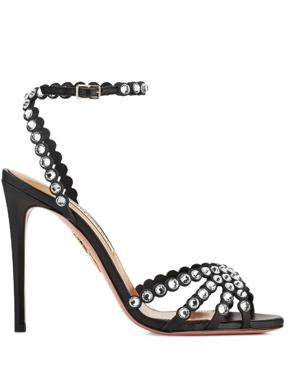 Aquazzura 105mm Tequila sandals Black