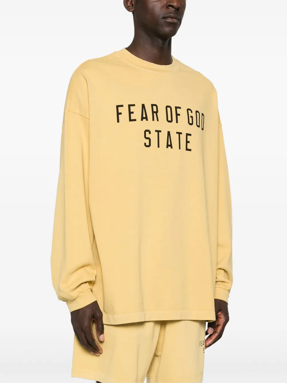 FEAR OF GOD ESSENTIALS T-shirt met logoprint Geel