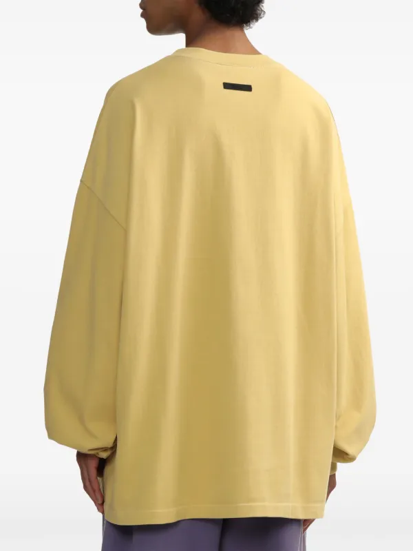 FEAR OF GOD ESSENTIALS logo-print T-shirt | Yellow | FARFETCH