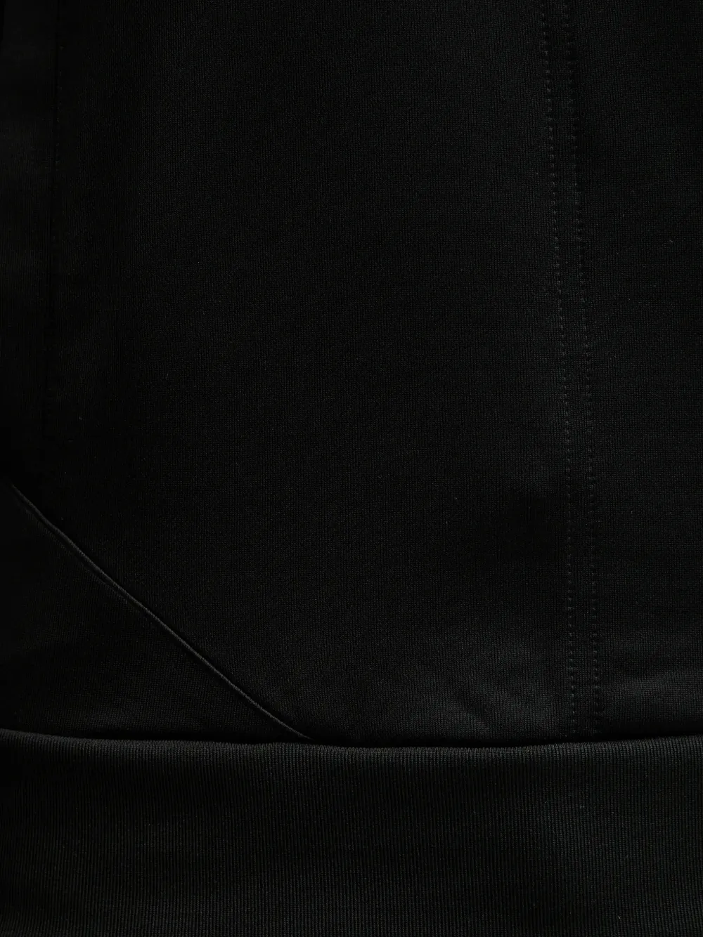 adidas logo-print side-stripe hoodie Zwart