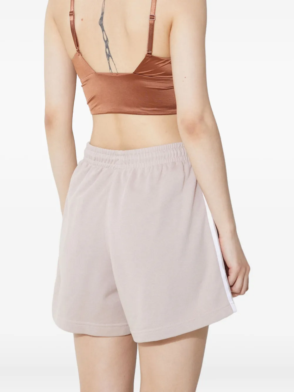 Adidas Originals 3-stripe Shorts In Neutral