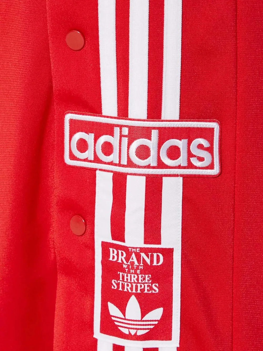 adidas Broek met zijknoop en drie strepen Rood