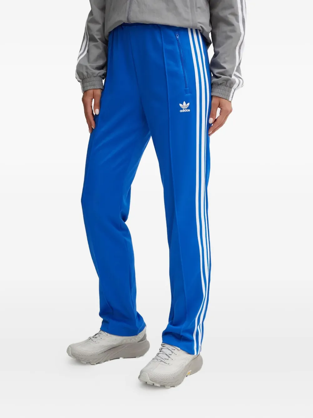 adidas three-stripe track pants - ブルー adidas three-stripe track pants - ブルー