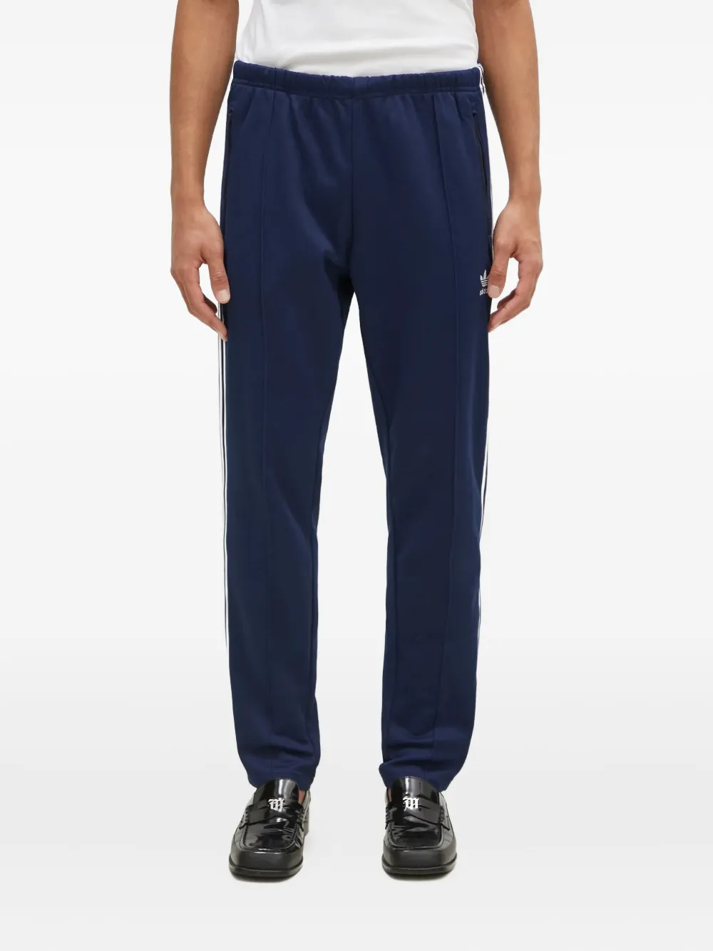adidas three-stripe trousers | Blue | Image 1