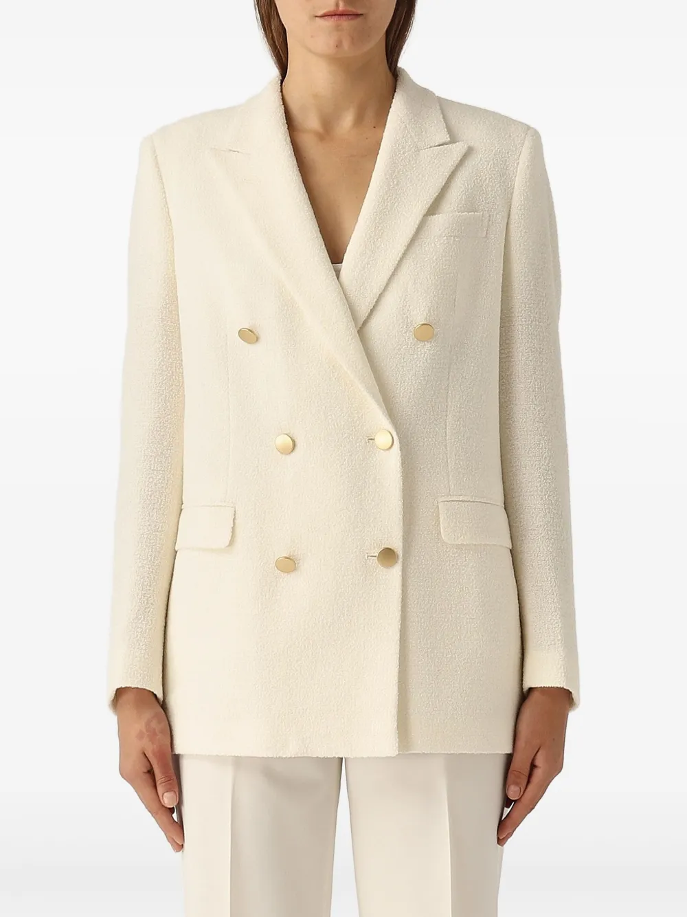 Tagliatore Blazer met dubbele rij knopen Beige