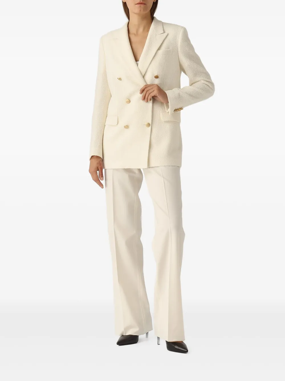 Tagliatore Blazer met dubbele rij knopen Beige