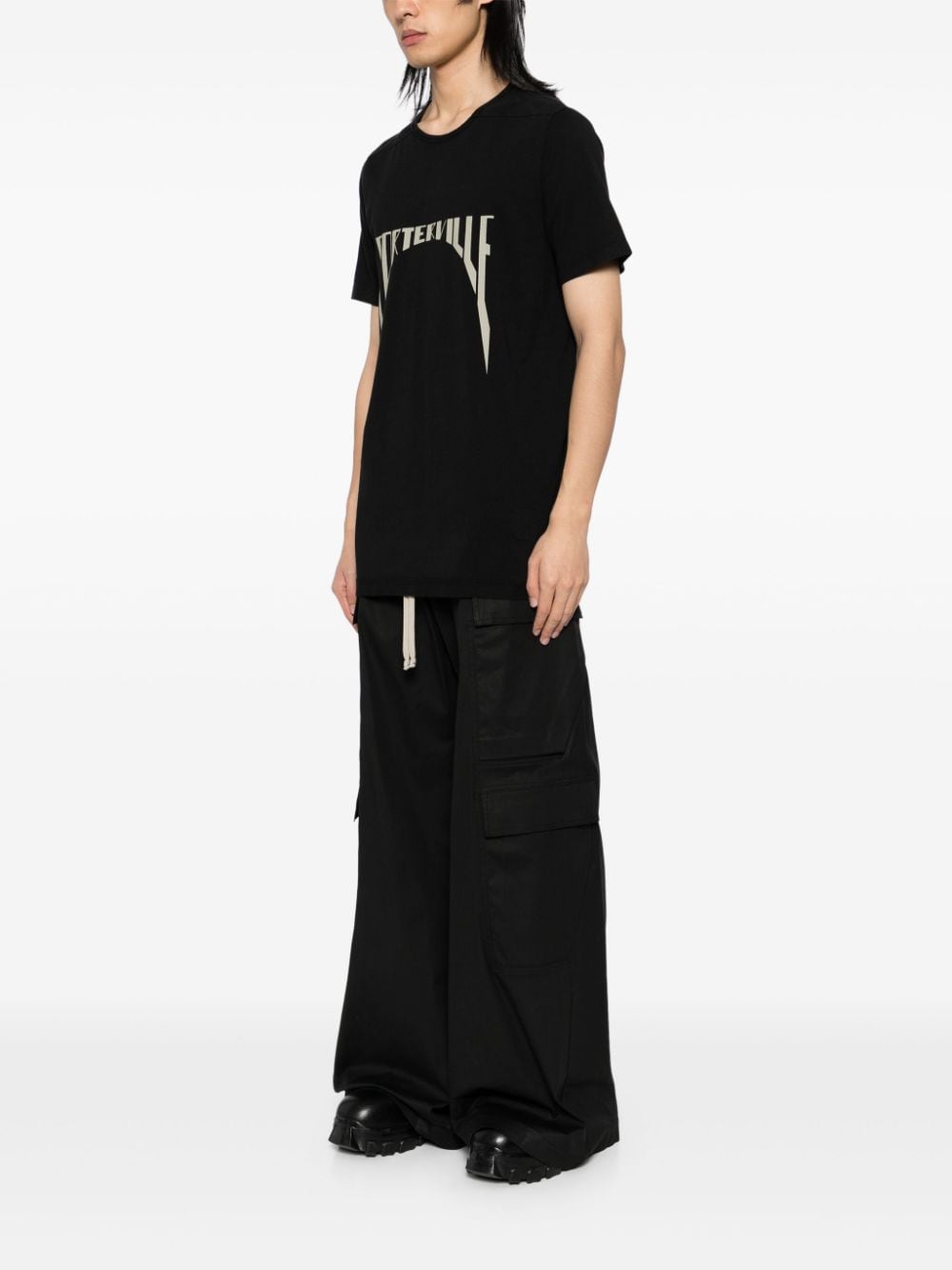 Shop Rick Owens Drkshdw Porterville T-shirt In Black