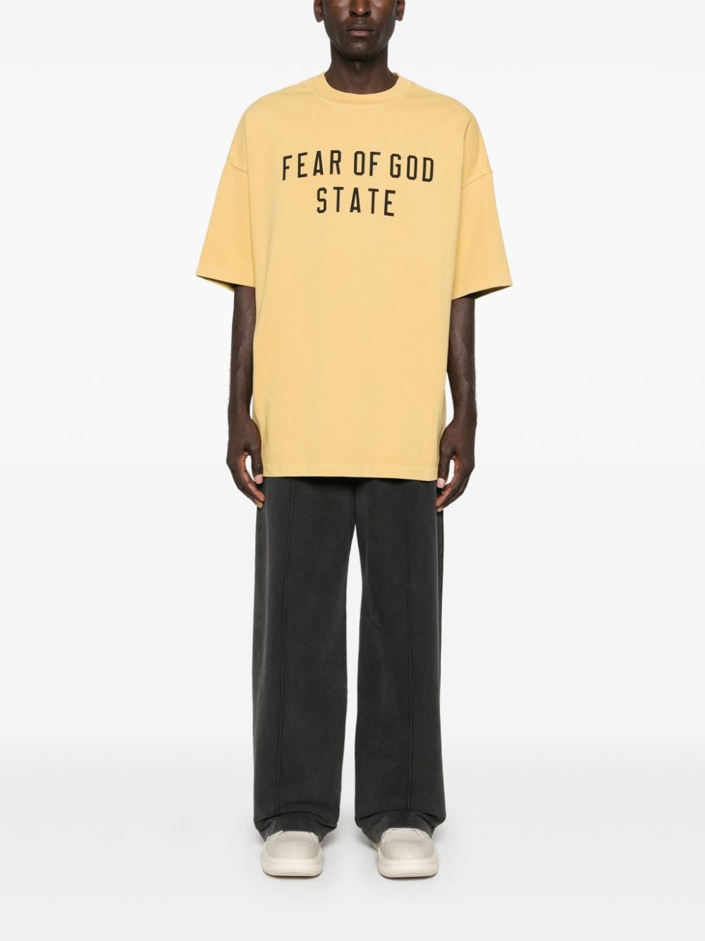 FEAR OF GOD ESSENTIALS T-shirt met logoprint - Geel