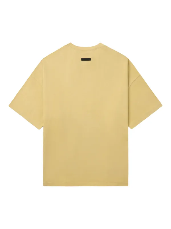 関税込*FEAR OF GOD ESSENTIALS*半袖Tシャツ ガーデンイエロー FEAR OF GOD ESSENTIALS logo-print T-shirt | Yellow | FARFETCH ID