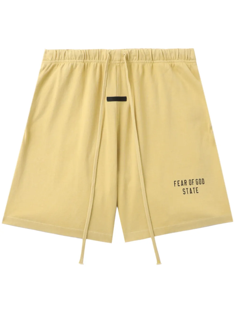 FEAR OF GOD ESSENTIALS Trainingsshorts met logoprint Geel