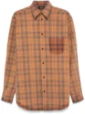 EGONlab. tartan check shirt - Orange
