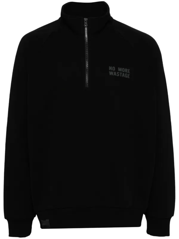 Half zip sweatshirt black on sale