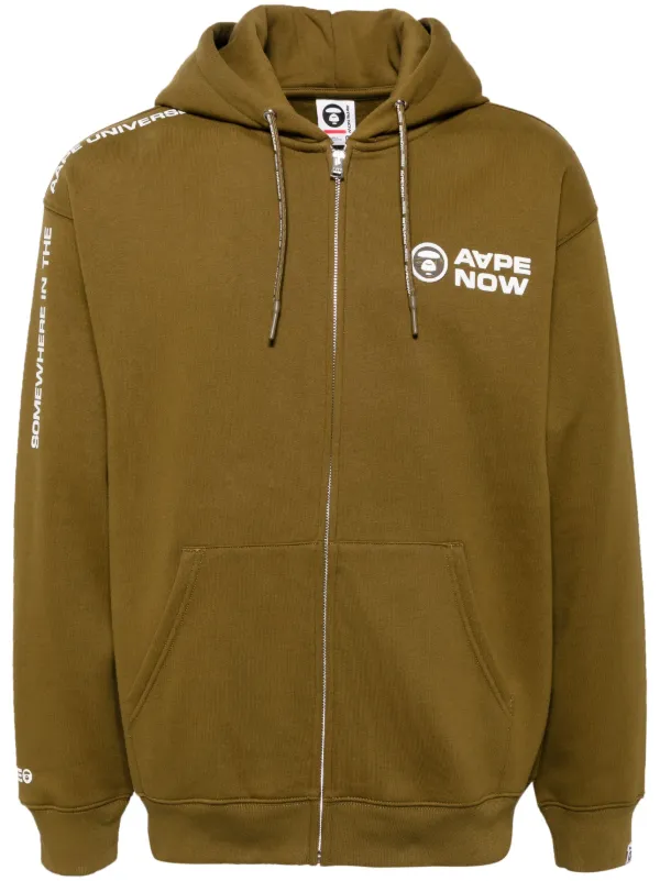 AAPE BY *A BATHING APE® フーデッド ジャケット | ブラウン | FARFETCH JP
