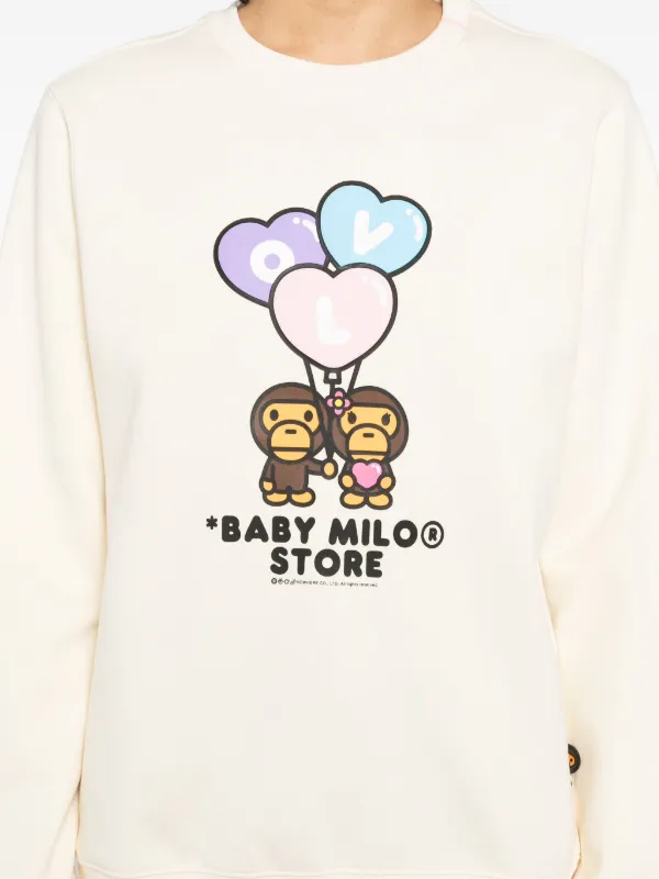 A BATHING APE BABY MILO Sweat スウェット マイロ BABY MILO PATCH CREWNECK KIDS – us.bape.com