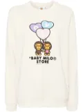 *BABY MILO® STORE BY *A BATHING APE® Baby Milo crew neck sweatshirt - Neutrals