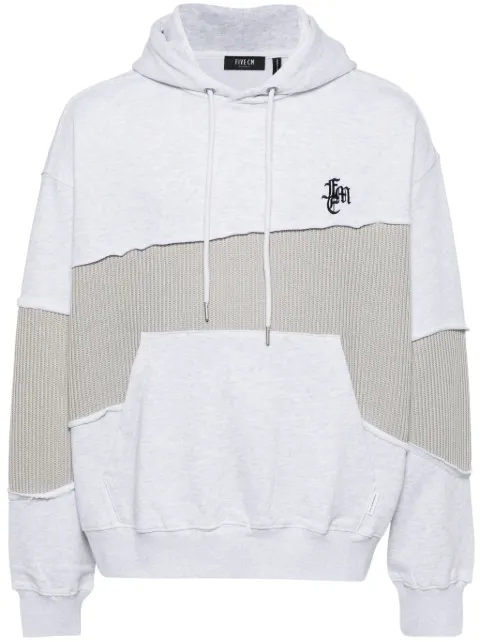 FIVE CM Patchwork hoodie