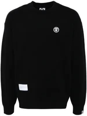AAPE BY *A BATHING APE® Embossed logo-print Sweatshirt | Black