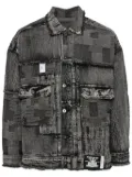 Musium Div. patchwork denim jacket - Black