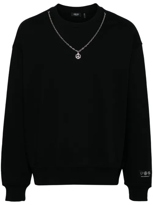 Sweat à détail de chaîne - FIVE CM - Modalova