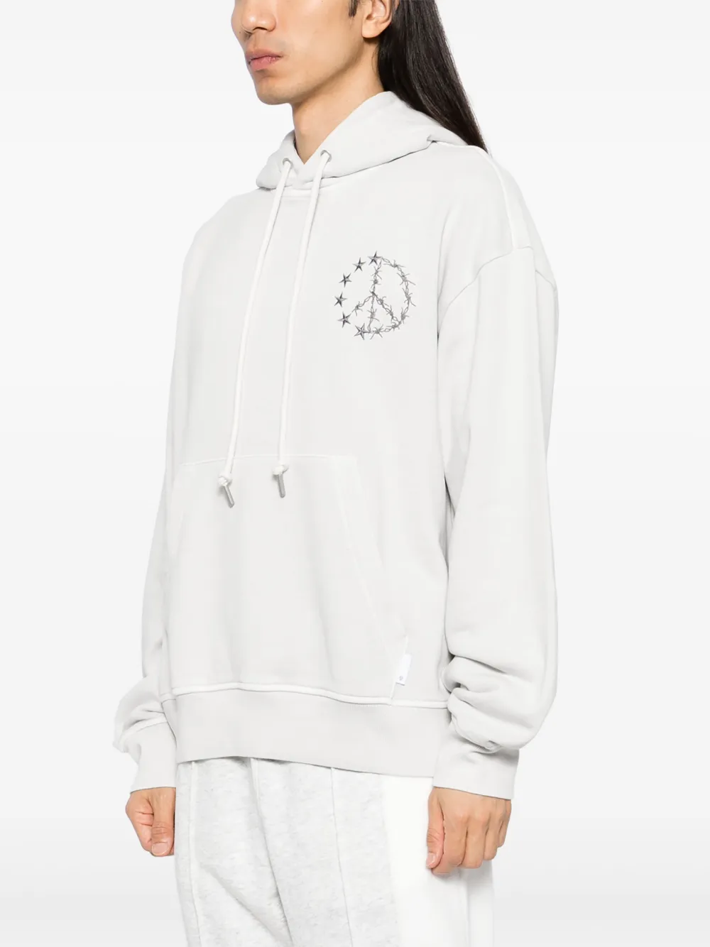 FIVE CM Hoodie met print Grijs
