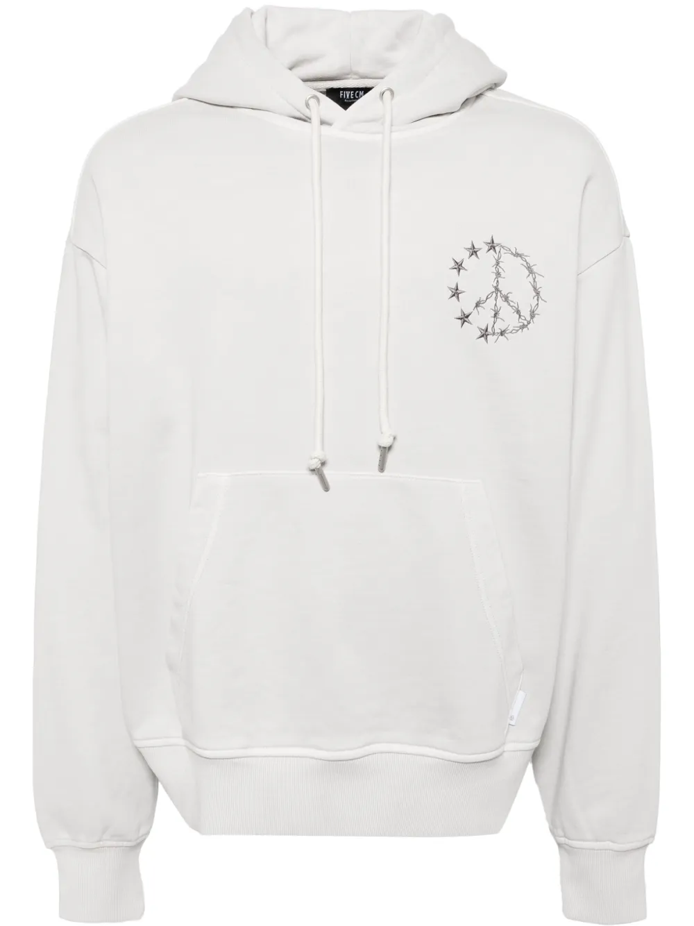 FIVE CM graphic hoodie | Grey | Image 1