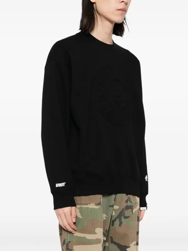 AAPE BY *A BATHING APE® Embossed logo-print Sweatshirt | Black
