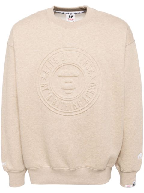 AAPE BY *A BATHING APE embossed logo-print sweatshirt Men