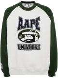 AAPE BY *A BATHING APE® logo patched sweatshirt - Green