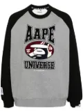 AAPE BY *A BATHING APE® logo patched sweatshirt - Grey