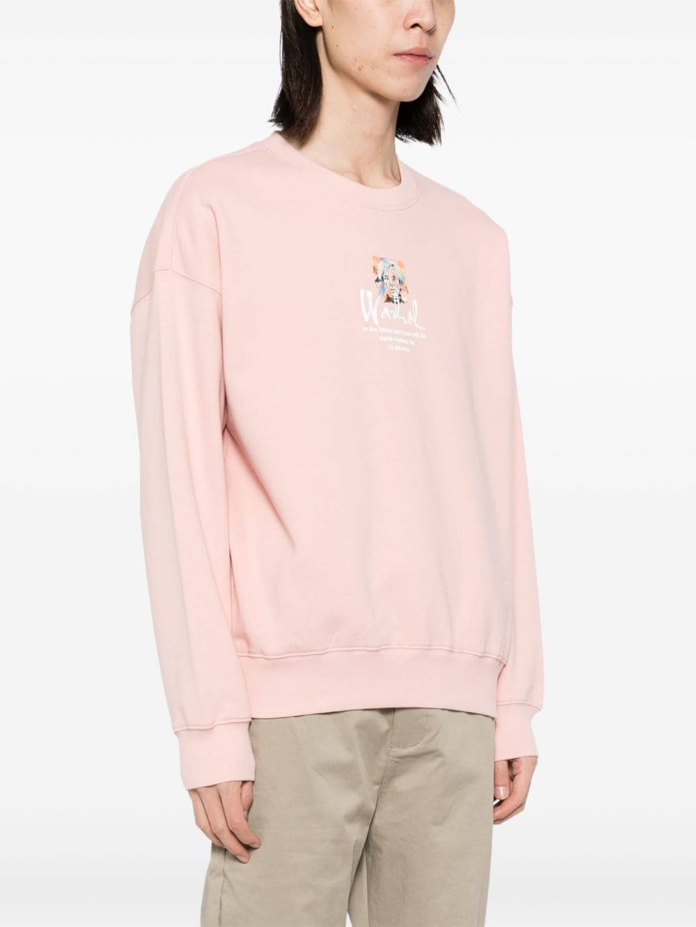 Shop Musium Div. Graphic Back Sweatshirt In Pink