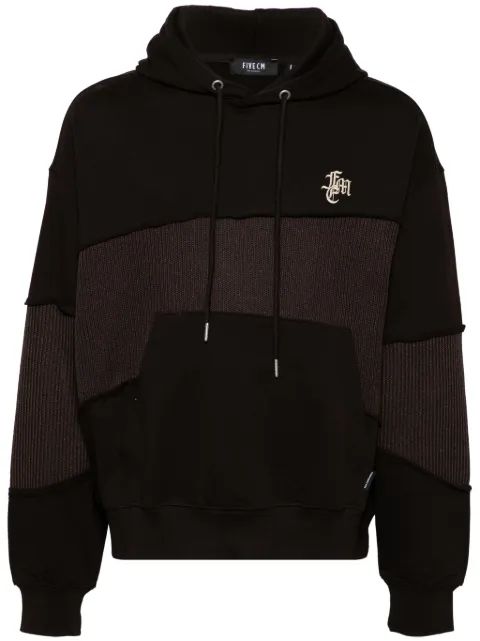 FIVE CM Patchwork hoodie