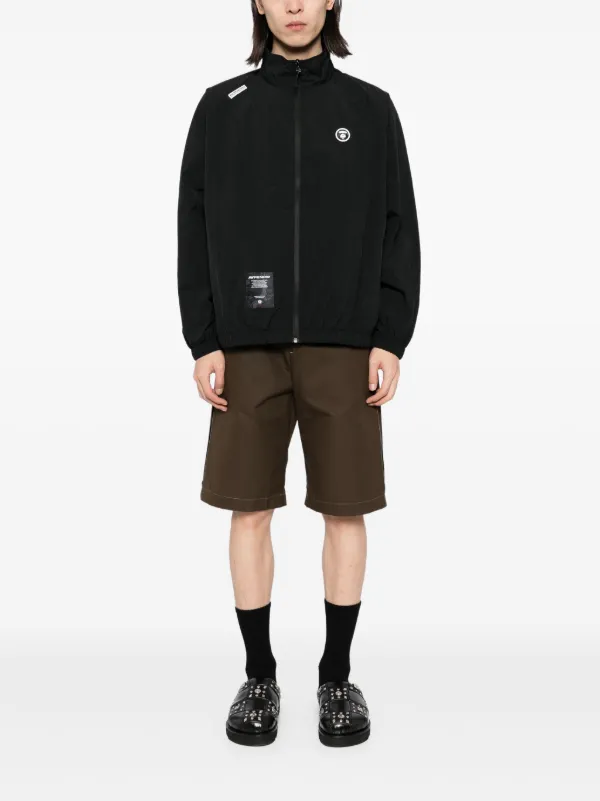 AAPE BY *A BATHING APE® logo-patch Jacket | Black | FARFETCH