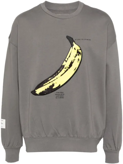 Musium Div. sweat à patch Banana