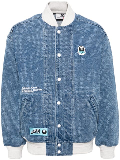 AAPE BY *A BATHING APE denim bomber jacket Men