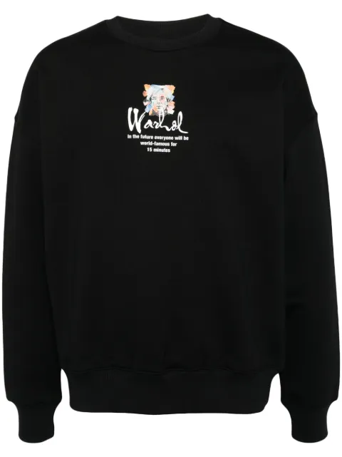 Musium Div. graphic-print cotton sweatshirt