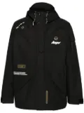 AAPE BY *A BATHING APE® logo-patch windbreaker - Black