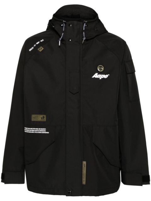 AAPE BY *A BATHING APE logo-patch windbreaker Men