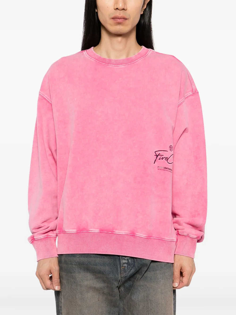 FIVE CM Sweater met logo Roze