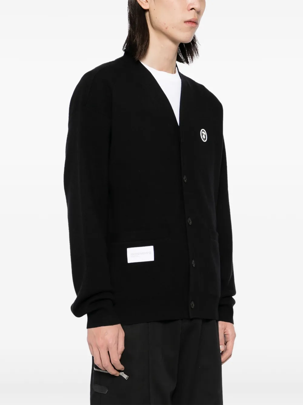 AAPE BY *A BATHING APE Vest met logopatch Zwart