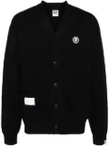 AAPE BY *A BATHING APE® logo patched cardigan - Black
