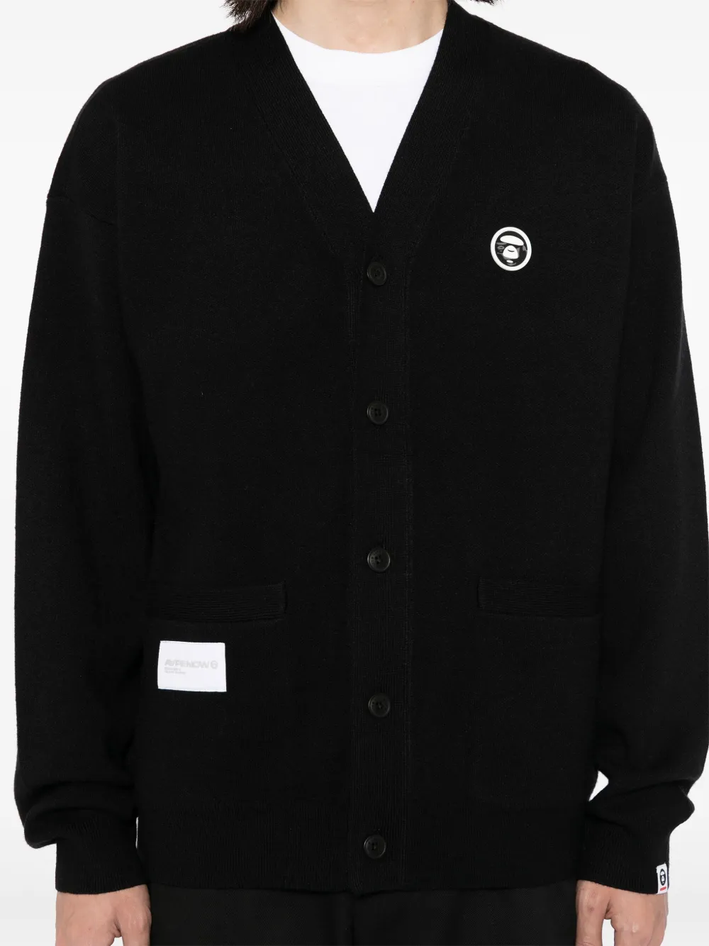 AAPE BY *A BATHING APE Vest met logopatch Zwart