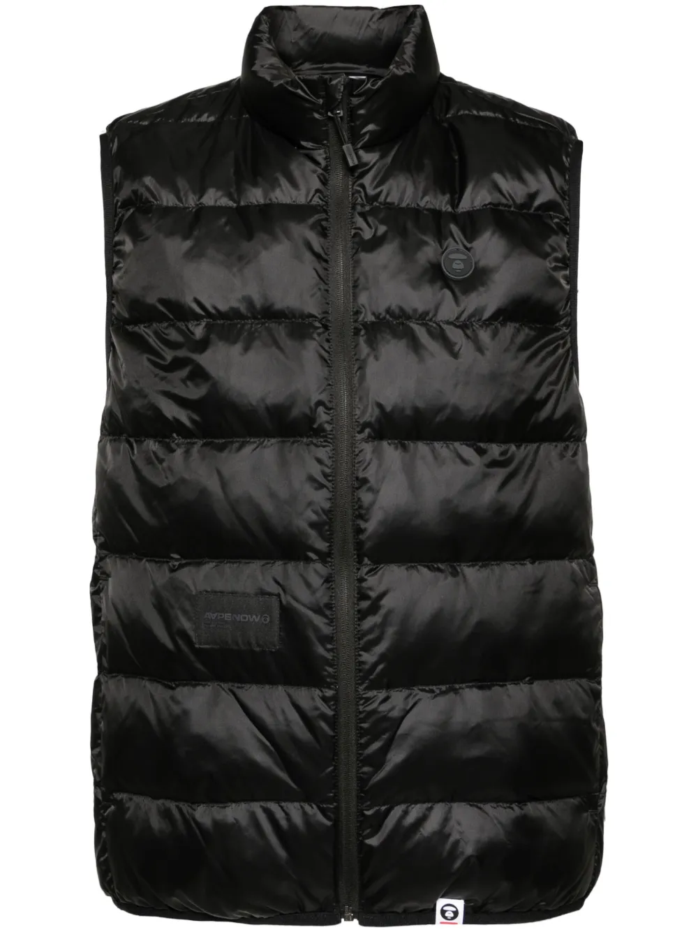 AAPE BY *A BATHING APE® logo-patch padded gilet – Black